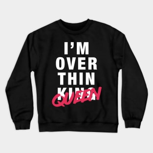 Overthinqueen - black Crewneck Sweatshirt